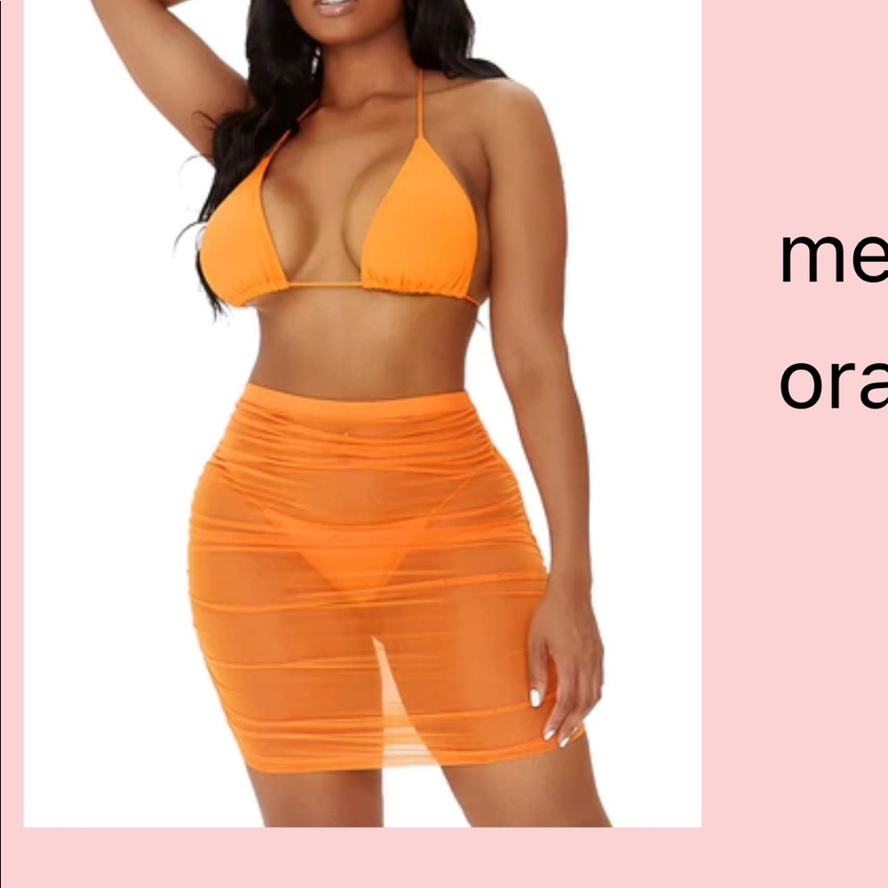 Bikini with matching skirt set !